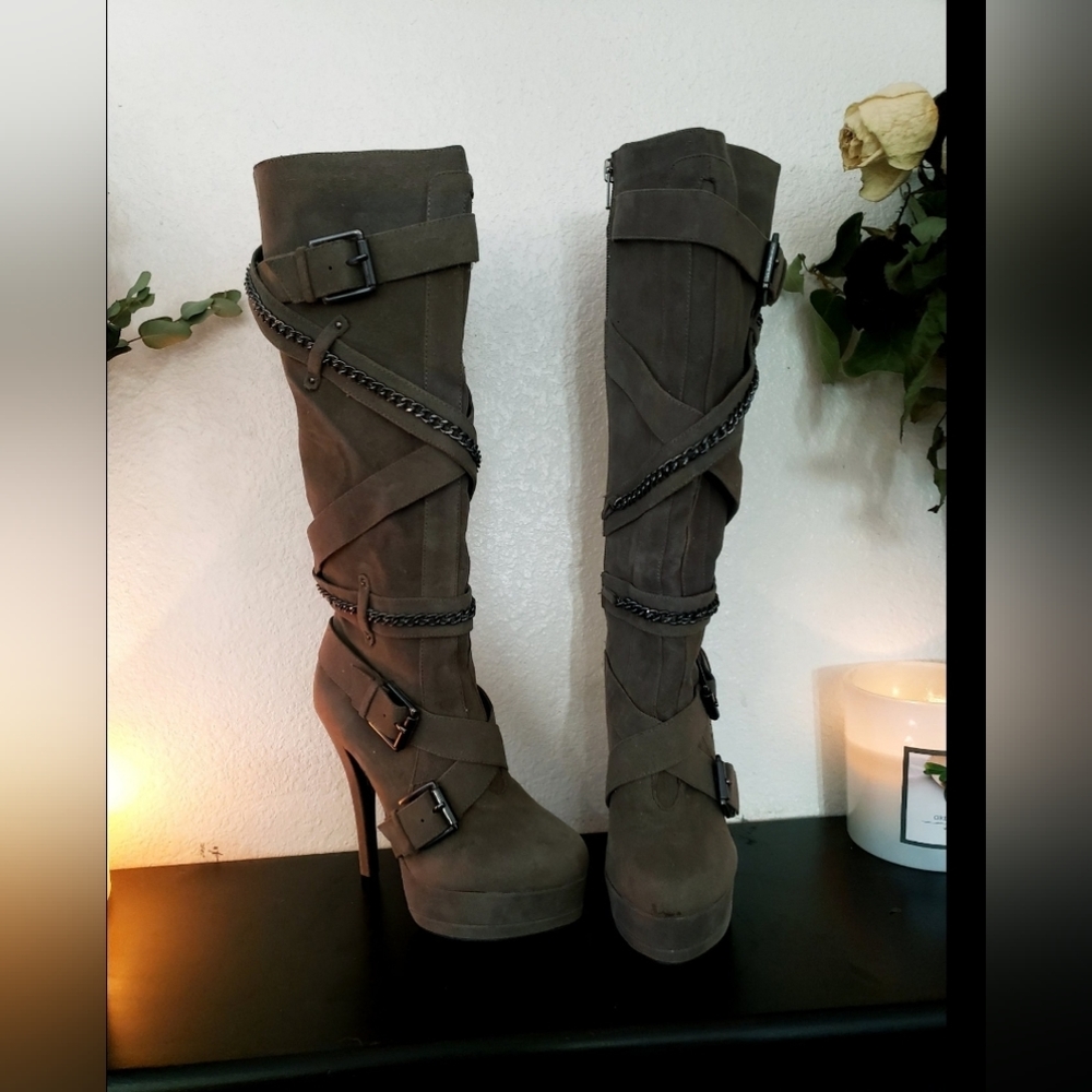 Stiletto Suede Boots